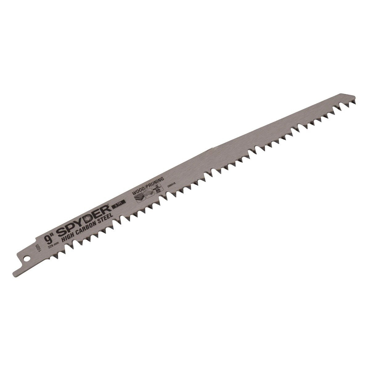 Spyder 200418 9" 5 TPI Fleam Ground HCS Pruning Reciprocating Saw Blade for Wood - 2