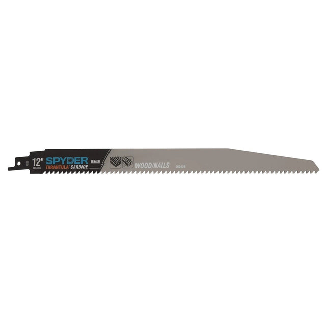 Spyder 200439-3 12" 6 TPI Carbide Reciprocating Saw Blade for Wood and Nails (3 Pack)