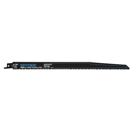 Spyder 200441-5 12" 6 TPI Cobalt Bi-Metal Reciprocating Saw Blade for Wood with Nails (5 Pack)