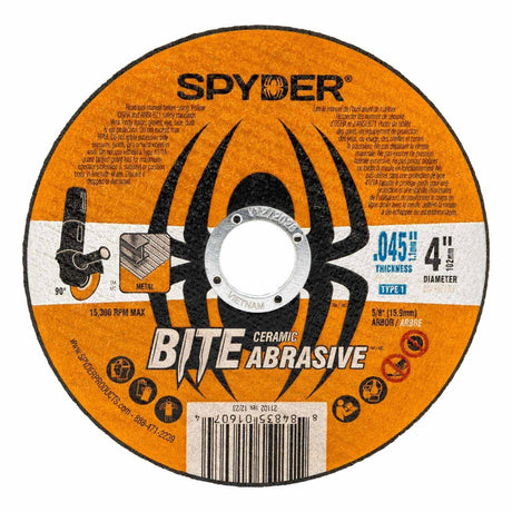 Spyder 21102 4-Inch Bonded Ceramic Abrasive Cut-Off Wheel