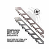 Spyder 300012 2-Piece Skeleton 4-Inch T-Shank High-Carbon Steel Jig Saw Fast Cut Blade Set - 3
