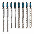 Spyder 300097 8-Piece Double-Sided And Skeleton T-Shank High-Carbon Steel Jig Saw Blade Set