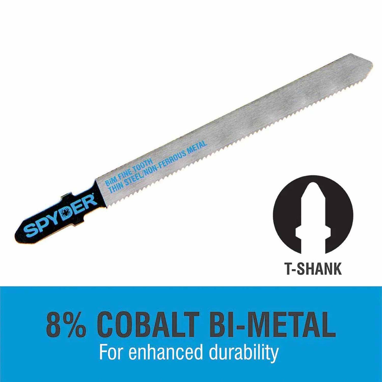 Spyder 300098 T-Shank Metal And Wood Cutting Bi-Metal Coarse Tooth Jig Saw Blades (3-Pack) - 3