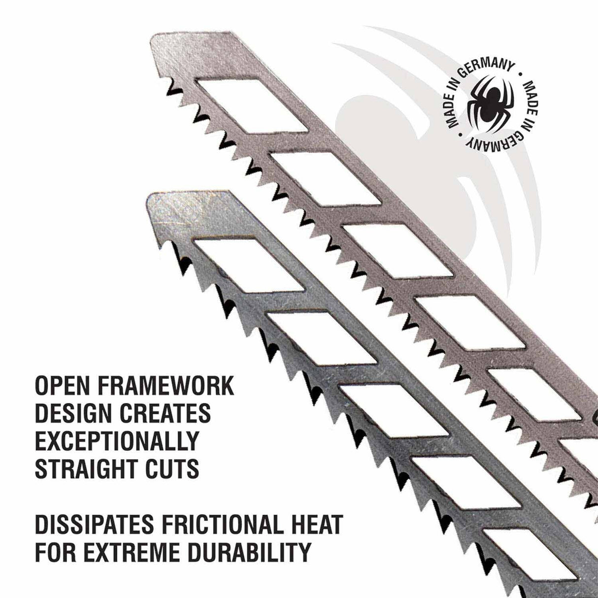 Spyder 300102 Skeleton 17-TPI T-Shank CRV Jig Saw Blades (2-Pack) - 3