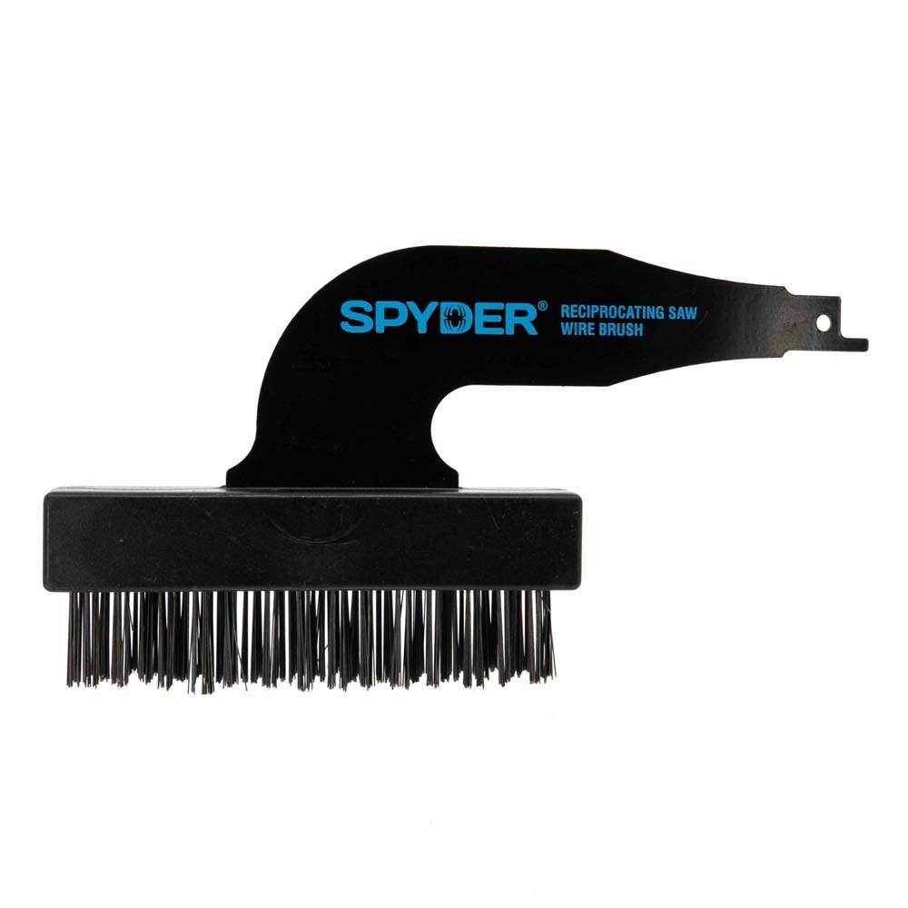 Spyder 400002 Wire Brush Reciprocating Saw Attachment, 4-1/2 in. (Carbon Steel) (1 Pack)
