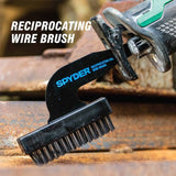 Spyder 400002 Wire Brush Reciprocating Saw Attachment, 4-1/2 in. (Carbon Steel) (1 Pack) - 3