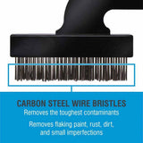 Spyder 400002 Wire Brush Reciprocating Saw Attachment, 4-1/2 in. (Carbon Steel) (1 Pack) - 4