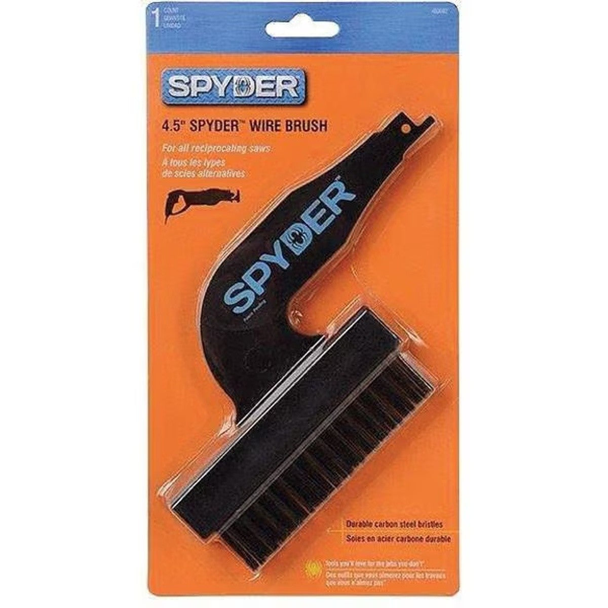 Spyder 400004 4.5" Nylon Brush Attachment for Reciprocating Saws
