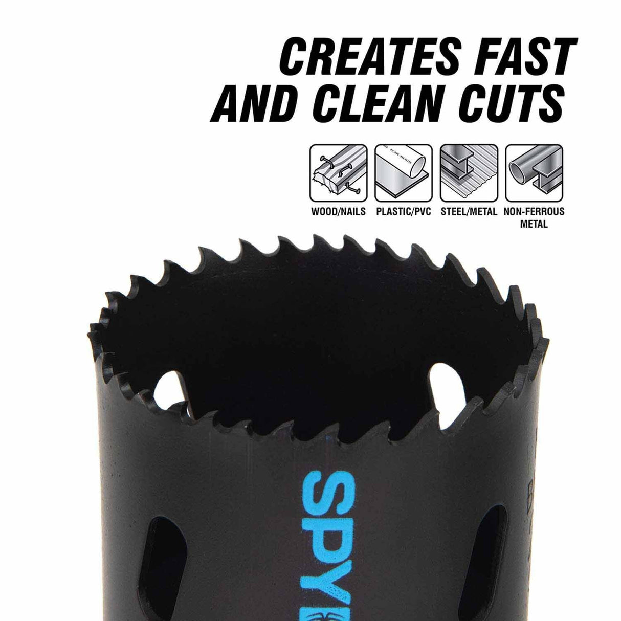 Spyder 600098CF 3-5/8-Inch Bi-Metal Hole Saw for Wood, Metal, and Plastics - 3