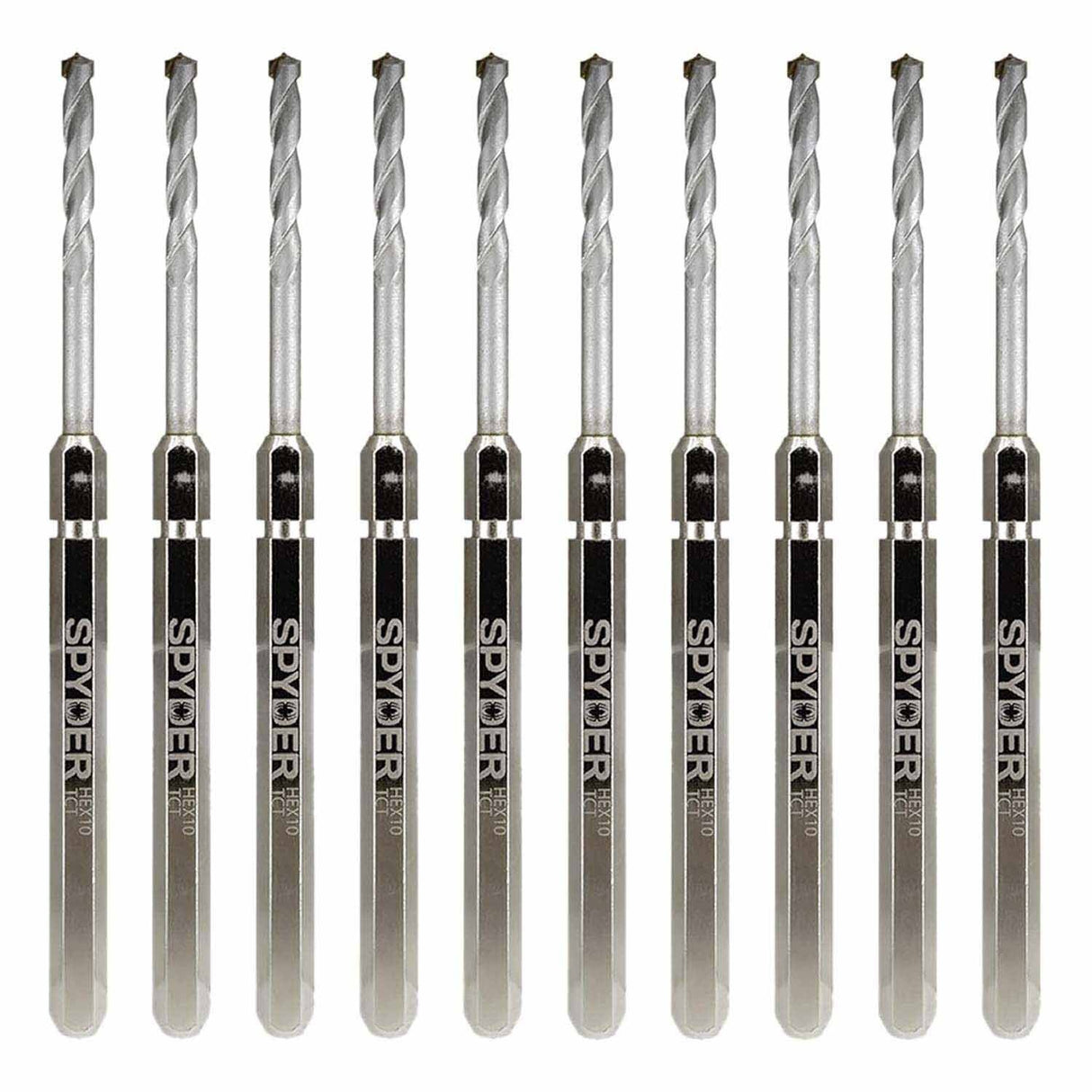 Spyder 600646-10 Hex10 1/2-Inch TCT Quick Change Hole Saw Arbor Pilot Bit (10-Pack)