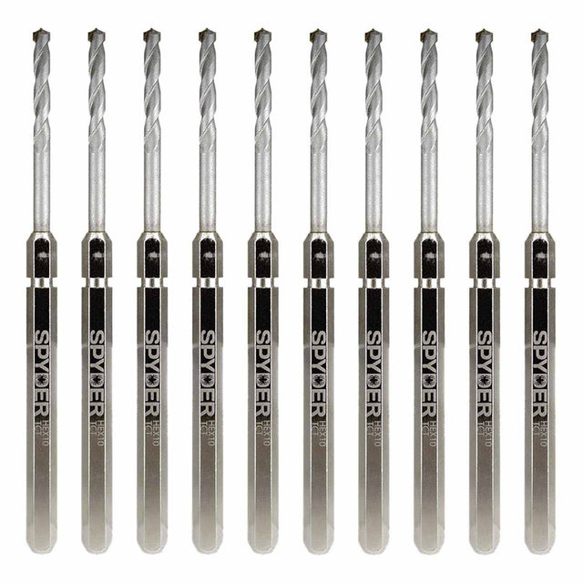 Spyder 600646-10 Hex10 1/2-Inch TCT Quick Change Hole Saw Arbor Pilot Bit (10-Pack)
