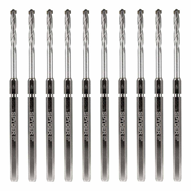 Spyder 600649-10 Hex8 3/8-Inch TCT Quick Change Hole Saw Arbor Pilot Bit (10-Pack)