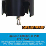 Spyder 600840 1/2-Inch TCT Hex11 Deep Cut Quick Change Hole Saw Arbor - 3