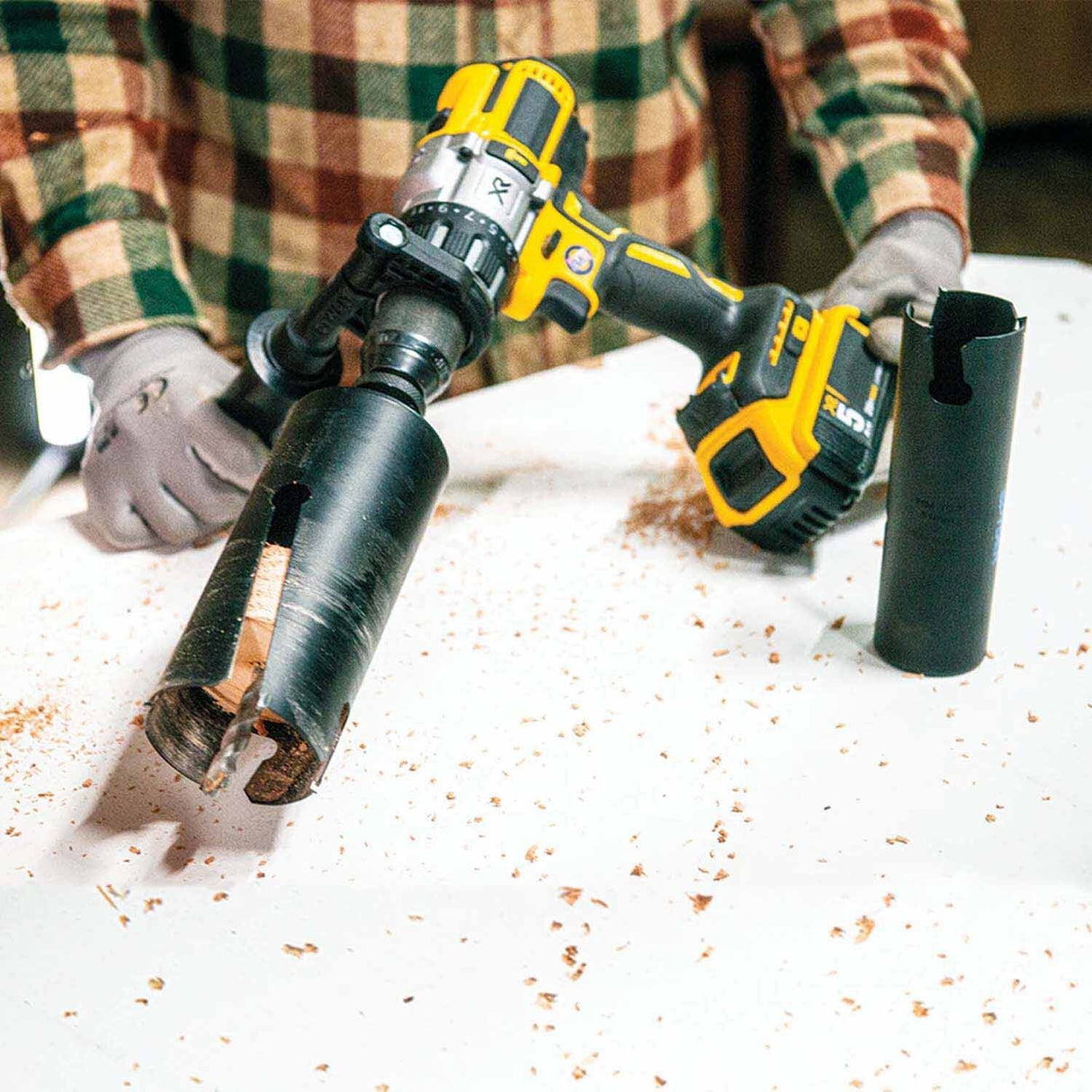 Spyder 600840 1/2-Inch TCT Hex11 Deep Cut Quick Change Hole Saw Arbor - 5