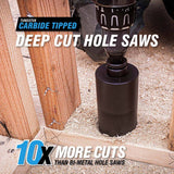 Spyder 600842 1/2-Inch TCT Hex11 Deep Cut Quick Change Hole Saw Arbor Pilot Bit - 6