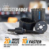 Spyder 600859 1-1/2-Inch Diamond Edge Non-Arbored Hole Saw - 5