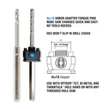 Spyder 600869-10 Hex10 1/2-Inch Quick Change Hole Saw Arbor (10-Pack) - 2