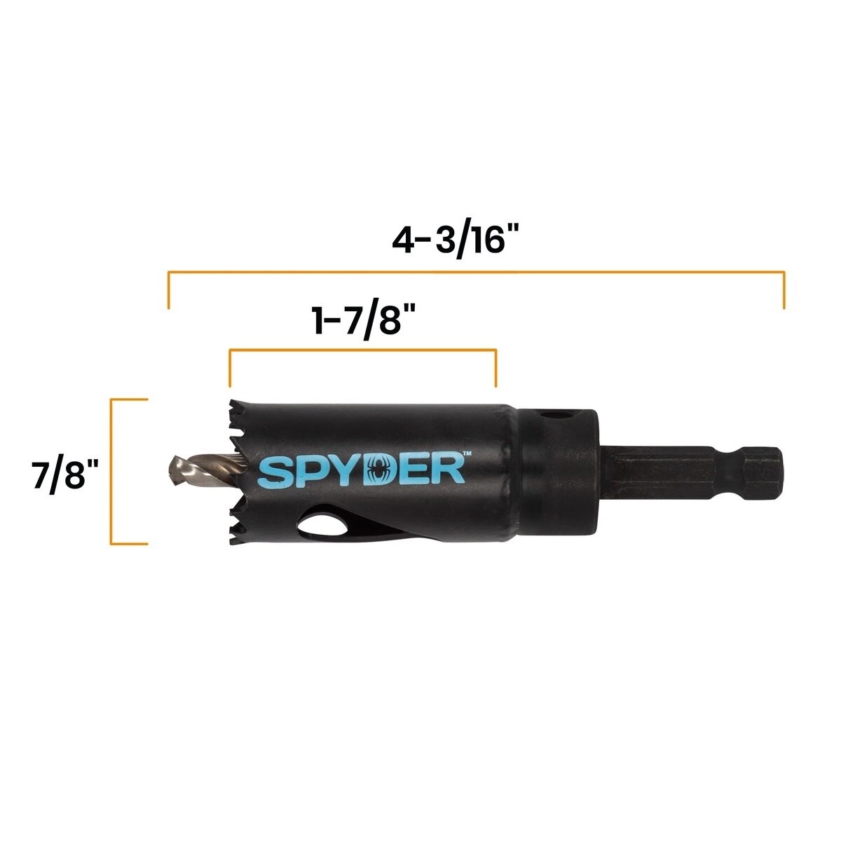 Spyder 600993 7/8" Bi-Metal Fixed Arbor Hole Saw - 6