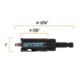 Spyder 600994 1 in Bi-Metal Fixed Arbor Hole Saw with Pilot Bit and 11/32 in Hex Shank - 6