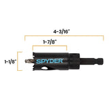 Spyder 600995 1-1/8" Bi-Metal Fixed Arbor Hole Saw - 6