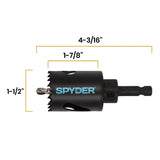 Spyder 600997 1-1/2" Bi-Metal Fixed Arbor Hole Saw - 6