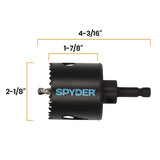 Spyder 601000 2-1/8" Bi-Metal Fixed Arbor Hole Saw for Wood Metal and Plastic - 6