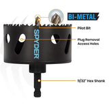 Spyder 601006 4-1/2" Bi-Metal Fixed Arbor Hole Saw - 2