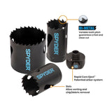 Spyder 601007 Master Electricians Holesaw Kit BOM - 2