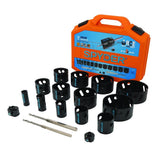 Spyder 601008 Bi-Metal Hole Saw Kit with Rapid Core Eject 7/8 in to 4-3/4 in (17 Piece Set)