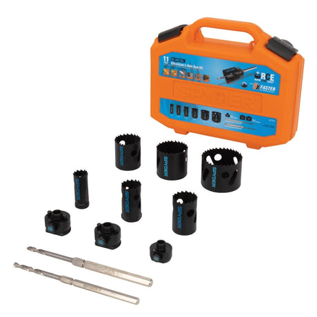 Spyder 601012 Bi-Metal Electrician Holesaw Kit (11 Piece)