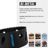 Spyder 601013 13-Piece Bi-Metal Plumbers Holesaw Kit (13 Piece Kit) - 4