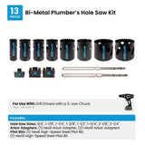 Spyder 601013 13-Piece Bi-Metal Plumbers Holesaw Kit (13 Piece Kit) - 6