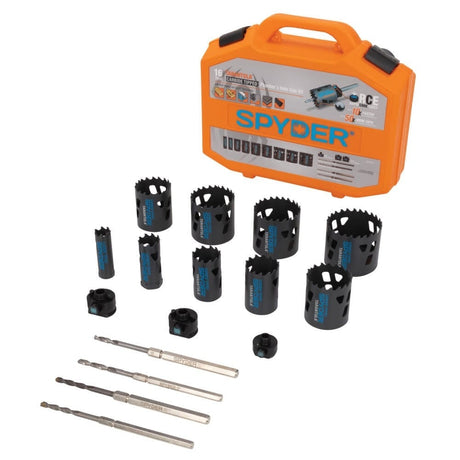 Spyder 601017 Tarantula Plumbers Holesaw Kit (16 Piece Set)