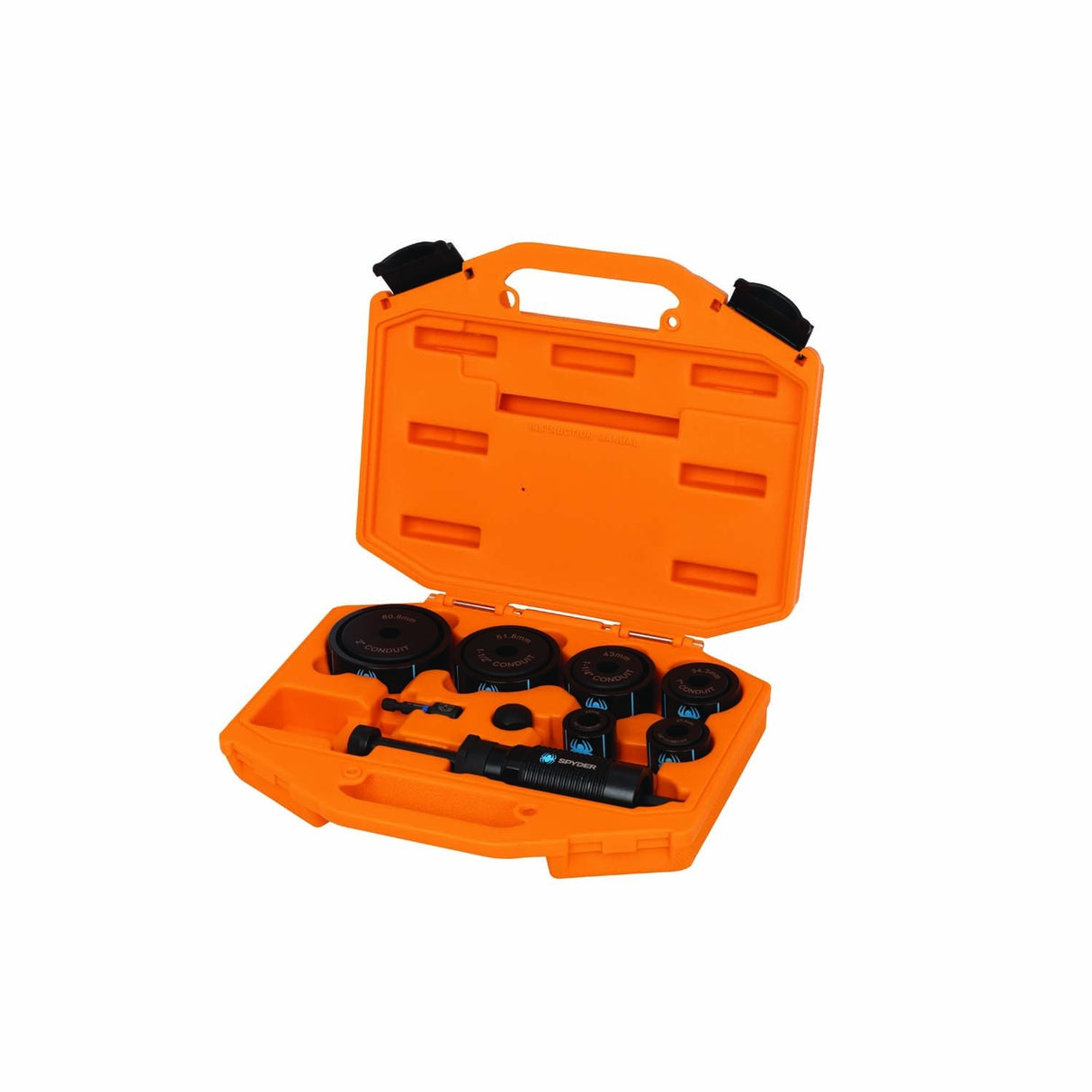Spyder 605000 6-Die Hole Knockout Punch Set for Clean Knockouts in Panels and Enclosures (10-Piece) - 4