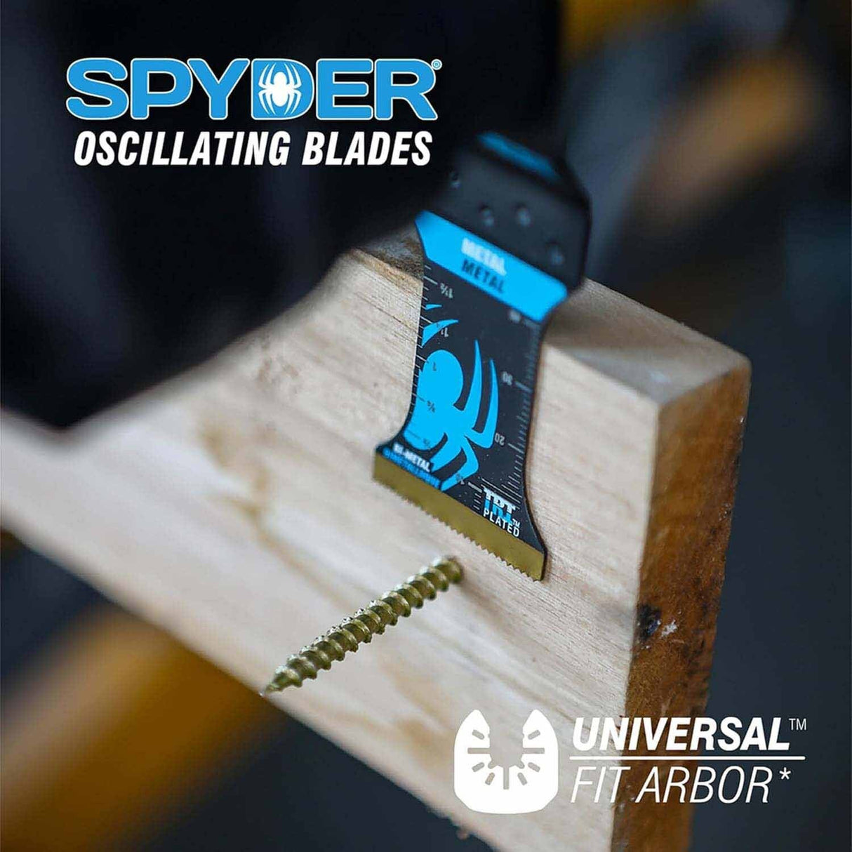 Spyder 70004 1.35-Inch x 2-Inch Bi-Metal Wood And Nail Cutting Oscillating Tool Blade - 4