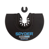 Spyder 70019 4" HCS Half Moon Oscillating Tool Blade for Clean Cuts in Wood and PVC with Dremel Adapter