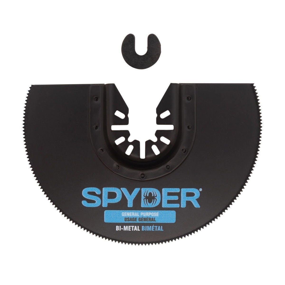 Spyder 70020 4" Bi-Metal Half Moon General Purpose Oscillating Multi-Tool Blade with Dremel Adapter
