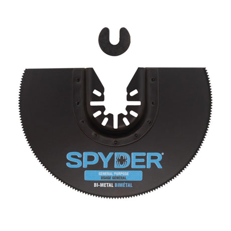 Spyder 70020 4" Bi-Metal Half Moon General Purpose Oscillating Multi-Tool Blade with Dremel Adapter