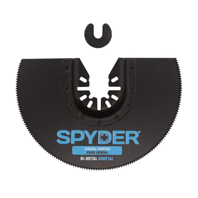 Spyder 70020 4" Bi-Metal Half Moon General Purpose Oscillating Multi-Tool Blade with Dremel Adapter