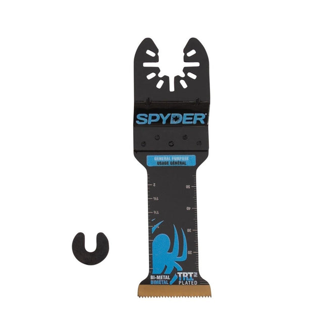 Spyder 70024 1-1/4" Extended Reach Bi-Metal General Purpose Oscillating Tool Blade with Dremel Adapter