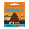 Spyder 70030 3-1/8" 220-Grit Aluminum Oxide Triangle Detail Sanding Sheets (10 Pack)