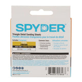 Spyder 70030 3-1/8" 220-Grit Aluminum Oxide Triangle Detail Sanding Sheets (10 Pack) - 4