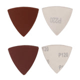 Spyder 70031 3-1/8" Aluminum Oxide Triangle Detail Sanding Sheets Assorted 80 120 220 Grit (12 Pack) - 3