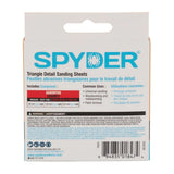 Spyder 70031 3-1/8" Aluminum Oxide Triangle Detail Sanding Sheets Assorted 80 120 220 Grit (12 Pack) - 4