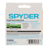 Spyder 70032 3-5/8" 80-Grit Aluminum Oxide Triangular Detail Sanding Sheets with Hook and Loop Backing (10 Pack) - 4