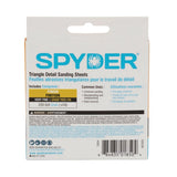 Spyder 70034 3-5/8" 220 Grit Aluminum Oxide Triangle Detail Sanding Sheets (10 Pack) - 4