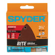Spyder 70035 3-5/8" Aluminum Oxide Triangle Detail Sanding Sheet Set, 80-220 Grit (12 Pack)
