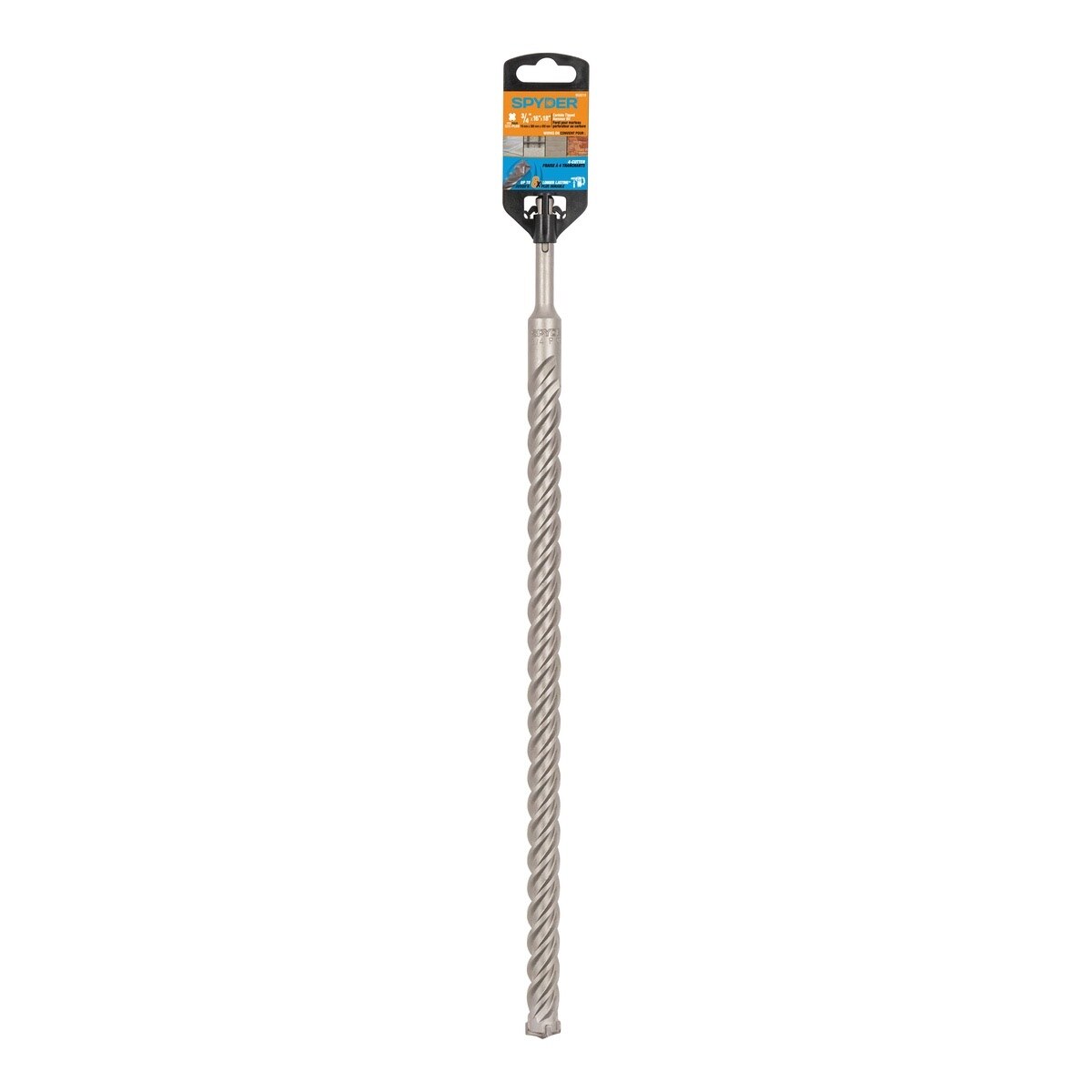 Spyder 950019 7/8" x 18" SDS-Plus 4-Cutter Carbide-Tipped Rotary Hammer Drill Bit - 4