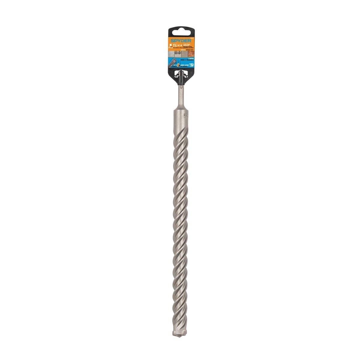 Spyder 950022 1-1/8" x 18" SDS-Plus 4-Cutter Carbide-Tipped Rotary Hammer Drill Bit - 2