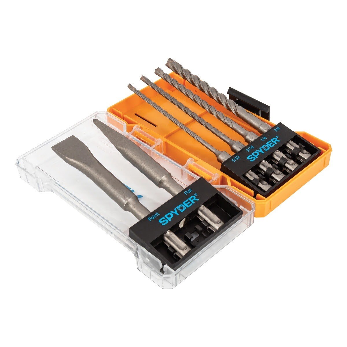 Spyder 950023 SDS-Plus Tradesman 6" Masonry Drill Bit and Chisel Set (6 Piece) - 2